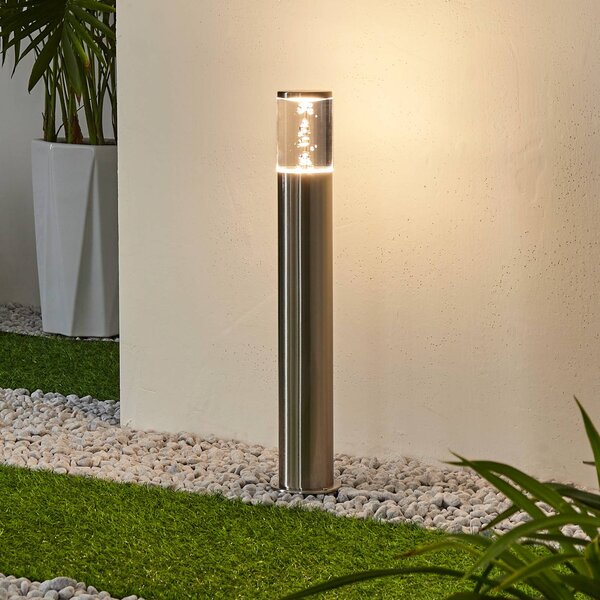 Lindby LED žárovka Belen, nerezová ocel, Moderní, Venkovní patník / osvětlení cesty