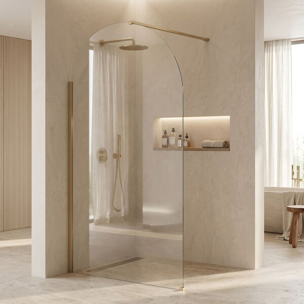 Sprchová zástěna Rea Heaven Brush Gold 120