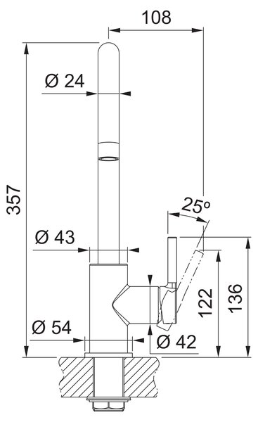 Kuchyňská baterie Franke FS 3228.031 LINA NEW Chrom 115.0693.228