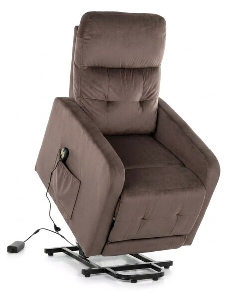 OTAVA relaxační křeslo elektrické, cappuccino
