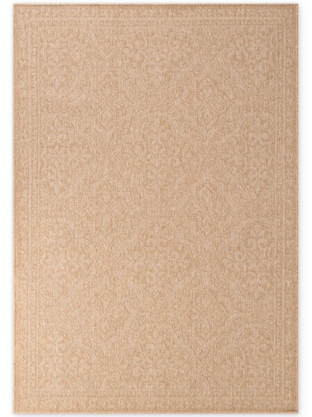 NORTHRUGS, Kusový koberec Duet Rosel 106252 Beige/White - na ven i na doma, 120x170, béžová, chodba / předsíň