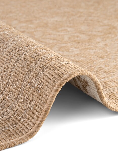 NORTHRUGS, Kusový koberec Duet Rosel 106252 Beige/White - na ven i na doma, 120x170, béžová, chodba / předsíň