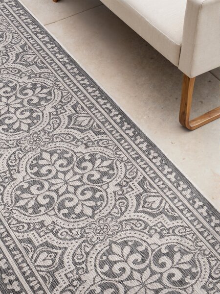 NORTHRUGS, Běhoun Duet Rosel 106251 White/Gray - na ven i na doma, 80x250, šedá, chodba / předsíň