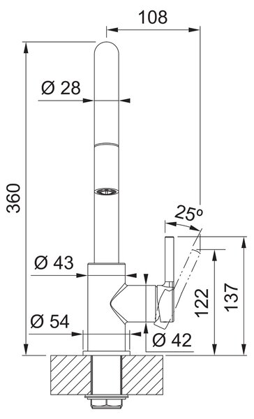 Kuchyňská baterie Franke FS 3229.031 LINA NEW Chrom 115.0693.229