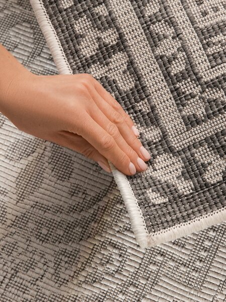 NORTHRUGS, Běhoun Duet Rosel 106251 White/Gray - na ven i na doma, 80x250, šedá, chodba / předsíň
