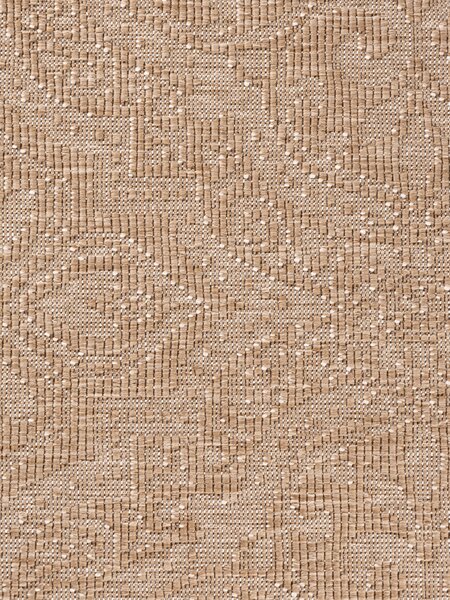 NORTHRUGS, Kusový koberec Duet Rosel 106252 Beige/White kruh - na ven i na doma, 160x160 (průměr) kruh, béžová, chodba / předsíň