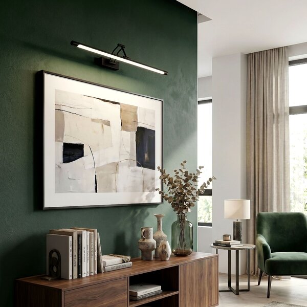 Toolight Rea, Koupelnové nástěnné LED svítidlo SWE026-1W 60cm Black, OSW-20125