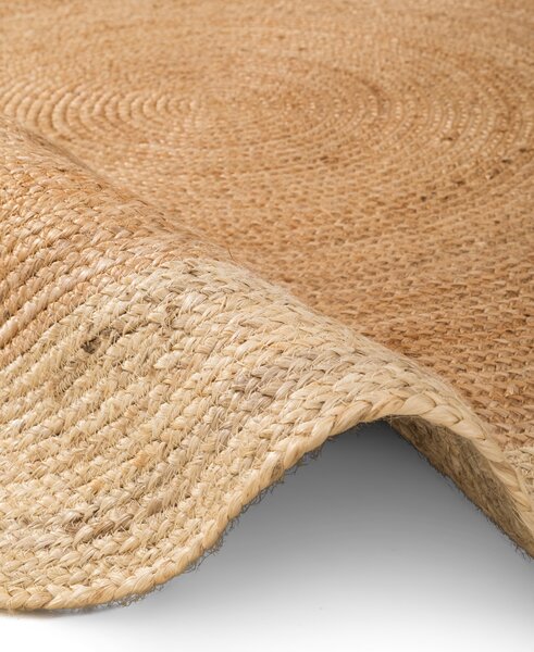 Hanse Home, Kusový koberec Looma 106226 Natur Gold/Ivory kruh, 160x160 (průměr) kruh, béžová, chodba / předsíň