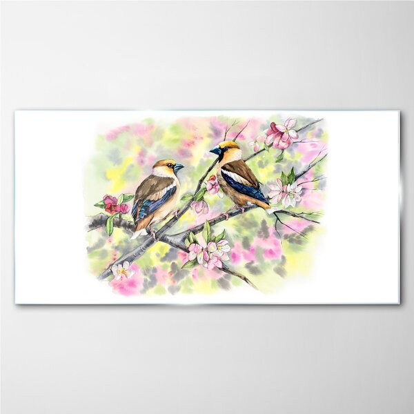Obraz na skle Obraz na skle Abstrakce zvířat ptáků