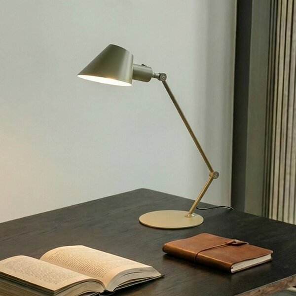 Lindby Stolní lampa Corali, světle zelená, kov, výška 64 cm, Zelená, Obývací pokoj / jídelna, kov, Moderní