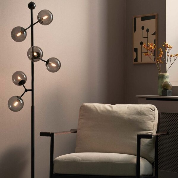 Halo Design Skleněná stojací lampa Atom 155 cm