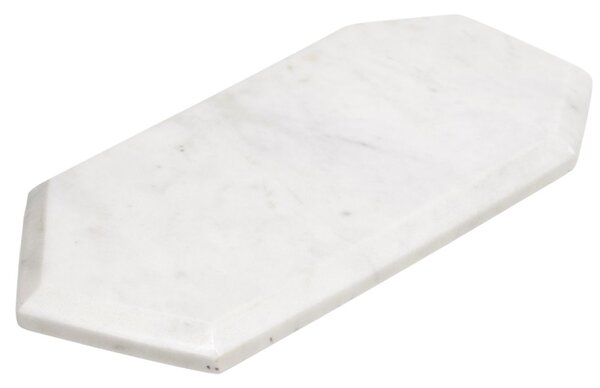 Bílé mramorové servírovací prkénko Kave Home Claria 29 x 15 cm