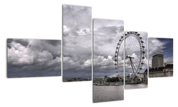 Londýnské oko (London eye) - obraz (150x85cm)