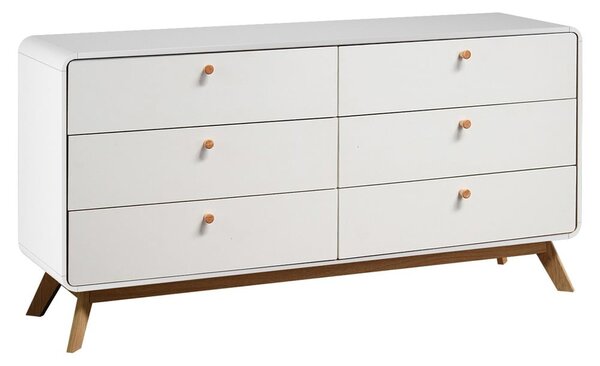 Bílá nízká komoda 150x74 cm Caitlin – Støraa