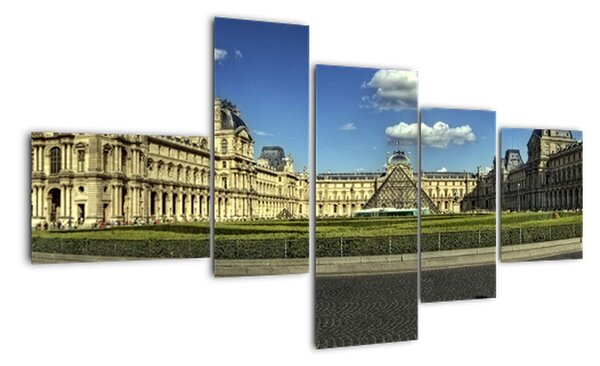 Muzeum Louvre - obraz (150x85cm)