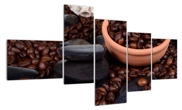 Kávová zrna - obraz (150x85cm)