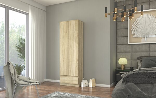 Moderní Skříň Framire 60 x 180 x 35 cm, dub Sonoma