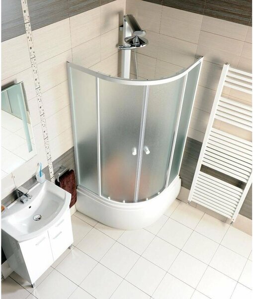 ARLEN sprchový kout kvadrant 800x800mm, skleněná cihla