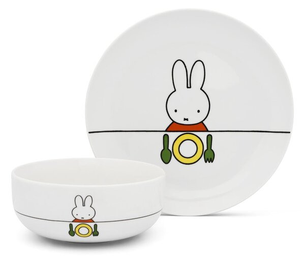 Porcelánová dětská jídelní sada 6 ks Miffy – Zilverstad