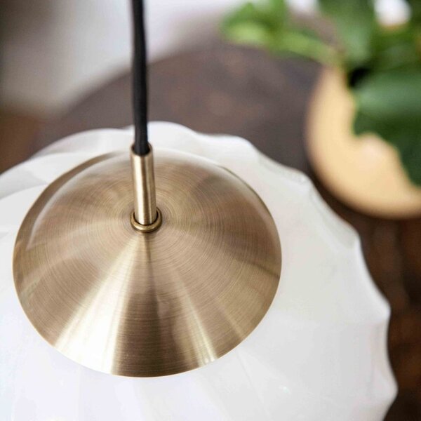 Halo Design Skleněné závěsné světlo Twist 25 cm