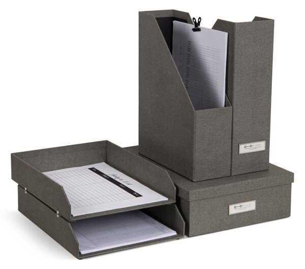 Kartonové organizéry na dokumenty v sadě 5 ks Holger – Bigso Box of Sweden