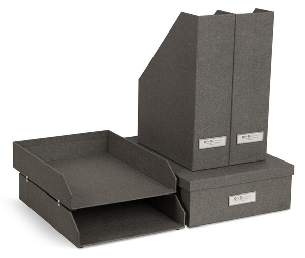 Kartonové organizéry na dokumenty v sadě 5 ks Holger – Bigso Box of Sweden