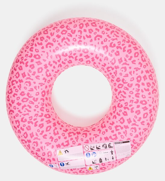 Sinsay - Nafukovací kruh s leopardím vzorem - růžová