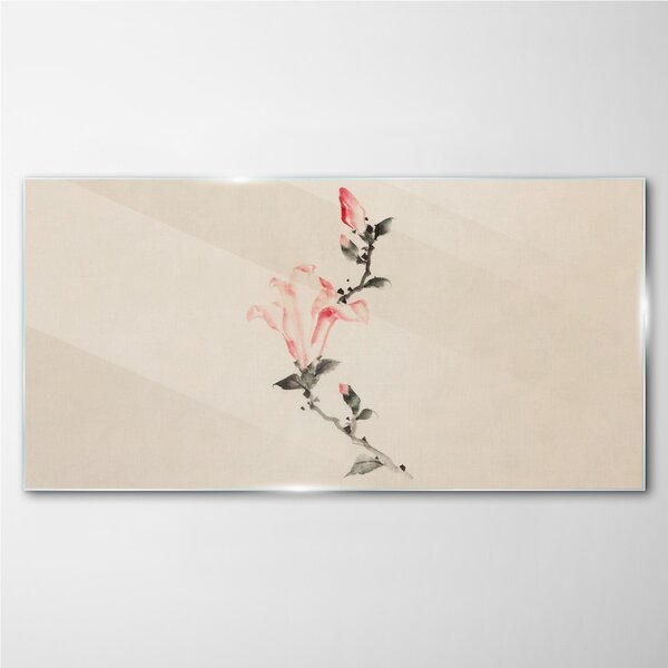 Obraz na skle Obraz na skle Abstrakce květiny