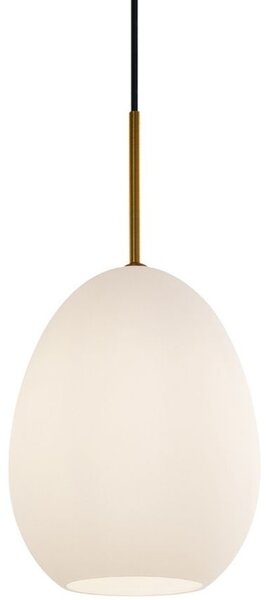 Opálově bílé závěsné světlo Halo Design Bodø 20 cm
