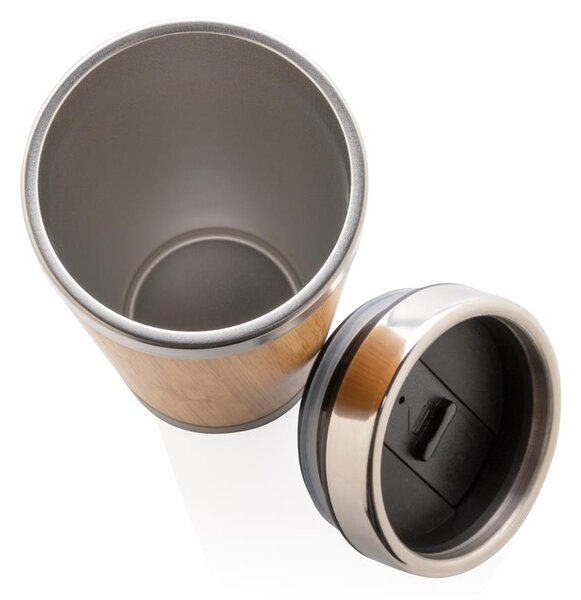 Termohrnek Bamboo, 450ml, XD Design, hnědý