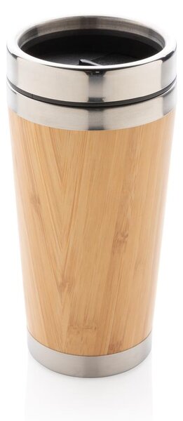 Termohrnek Bamboo, 450ml, XD Design, hnědý