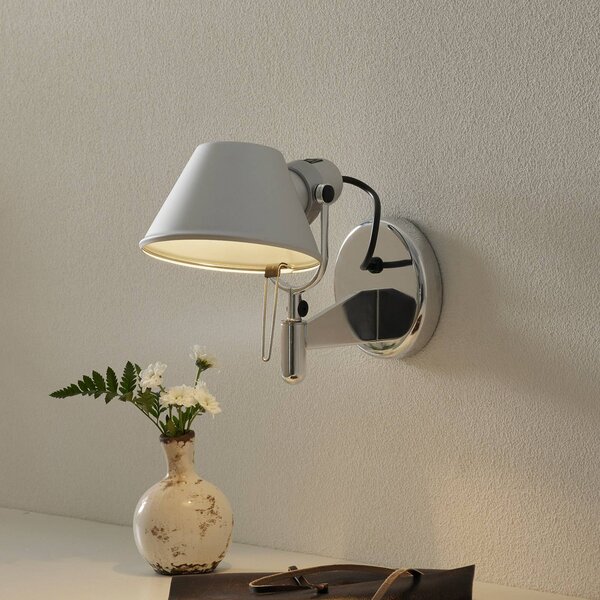 Artemide Tolomeo Faretto-designové nástěnné světlo, Hliník / šedá / zinek, Chodba, Hliník, Design