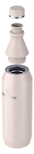 Světle růžová termoláhev z nerezové oceli 600 ml All Day Slim Bottle Rose Quartz – Stanley