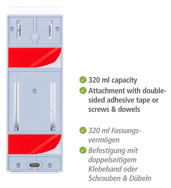 Bílý nástěnný plastový dávkovač mýdla 320 ml Istres – Wenko