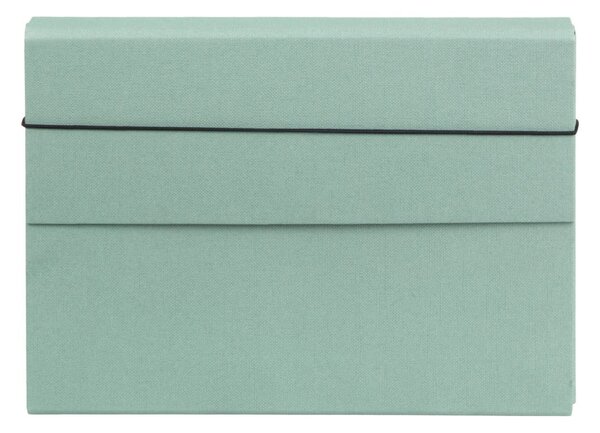 Zelený kartonový organizér Olof Canvas Paper Laminate – Bigso