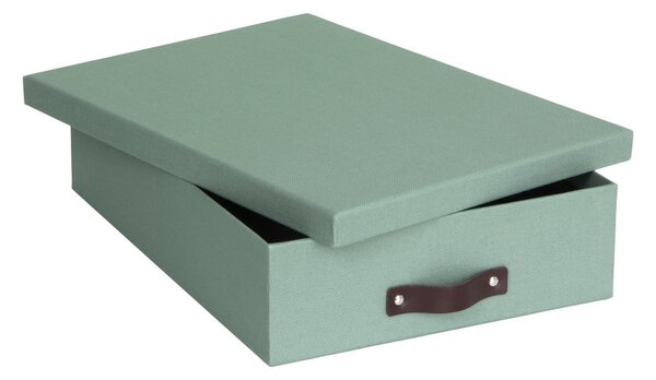 Zelený kartonový organizér na dokumenty Oskar Canvas Paper Laminate – Bigso