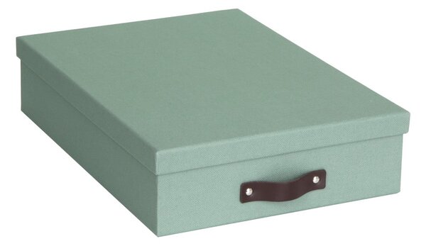 Zelený kartonový organizér na dokumenty Oskar Canvas Paper Laminate – Bigso