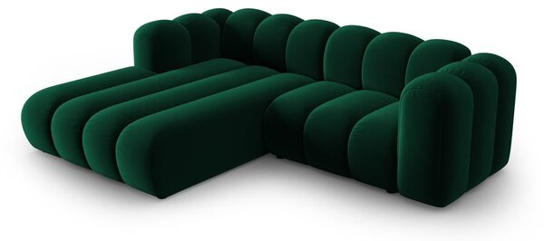 Tmavě zelená rohová pohovka (levý roh) Lupine – Micadoni Home