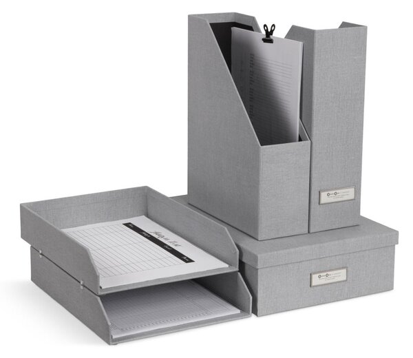 Kartonové organizéry na dokumenty v sadě 5 ks Holger – Bigso Box of Sweden