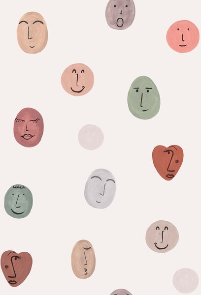 Dětská vliesová fototapeta na zeď, Smileys, RB307, Daydreamers, Grandeco