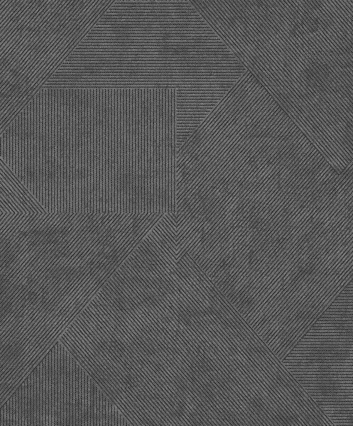 Vliesová tapeta na zeď, šedo-černá, imitace látky, PRI405, The Texture Book, Masureel