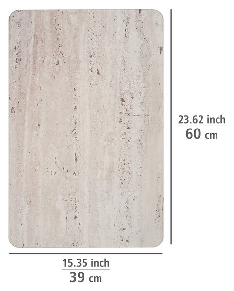 Světle hnědá koupelnová předložka z křemeliny 39x60 cm Puna – Wenko