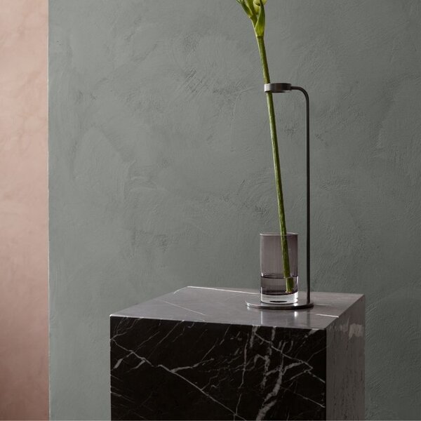 Audo CPH Hnědo šedý mramorový noční/odkládací stolek AUDO PLINTH 40 x 40 cm