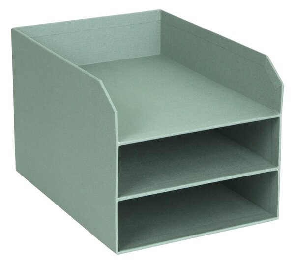 Zelený kartonový organizér na dokumenty Trey Canvas Paper Laminate – Bigso