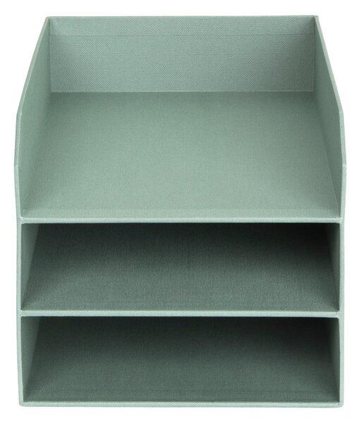 Zelený kartonový organizér na dokumenty Trey Canvas Paper Laminate – Bigso