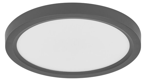 Černý LED Panel ORBIS 195mm 16W Click Stmívatelný, Teplá Bílá