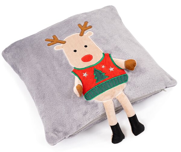 4Home Vánoční povlak na polštářek Xmas Reindeer, 40 x 40 cm