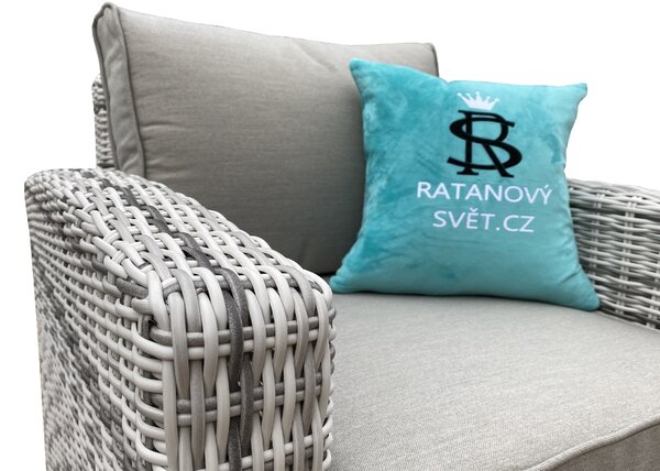 Luxusní zahradní nábytek - set - světlý - REBECCA II