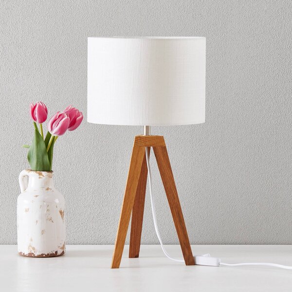Markslöjd Decentní stolní lampa Kullen, Světlé dřevo, Obývací pokoj / jídelna, Dřevo, Moderní, Lampa trojnožka