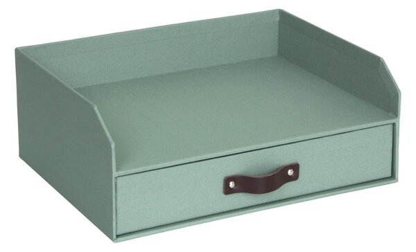 Zelený kartonový organizér zásuvkový/na dokumenty Walter Canvas Paper Laminate – Bigso